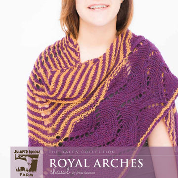 Juniper Moon Farm Royal Arches Shawl Wrap Knitting Pattern