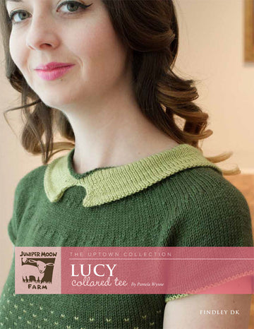 Lucy Collared Tee Top Knitting Pattern