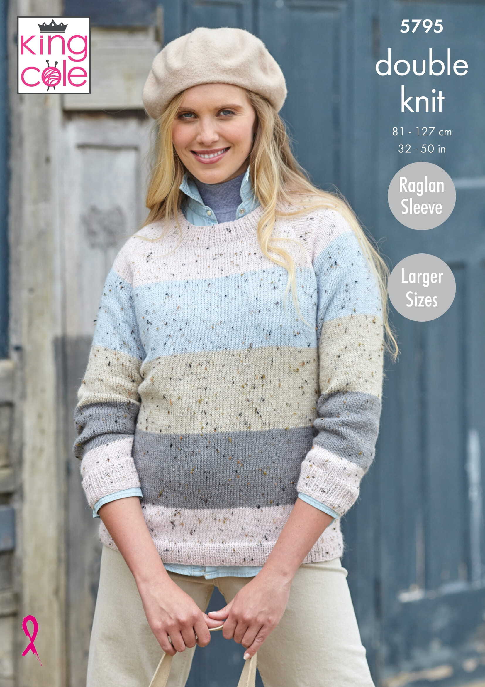 Ladies Round & High Neck Sweaters Jumper Knitting Pattern