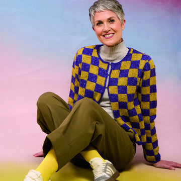 Checker In Rowan Kaffe Fassett Felted Tweed Knitting Pattern