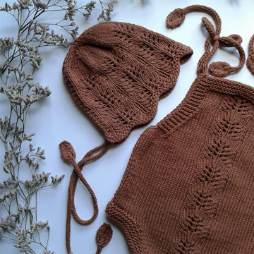 Spring Blossoms Baby Romper and Bonnet | 0-24 months