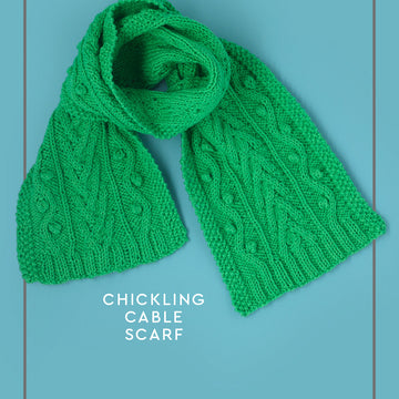 Paintbox Yarns Chickling Cable Scarf Knitting Pattern