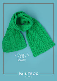Paintbox Yarns Chickling Cable Scarf Knitting Pattern