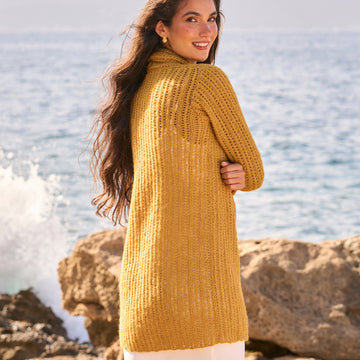 Honeycomb Coat Knitting Pattern
