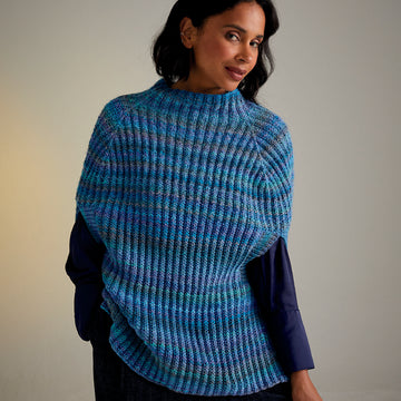 Sirdar Bellfower Poncho Cape Knitting Pattern