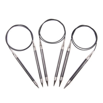 KnitPro Karbonz Fixed Circular Needles 32"