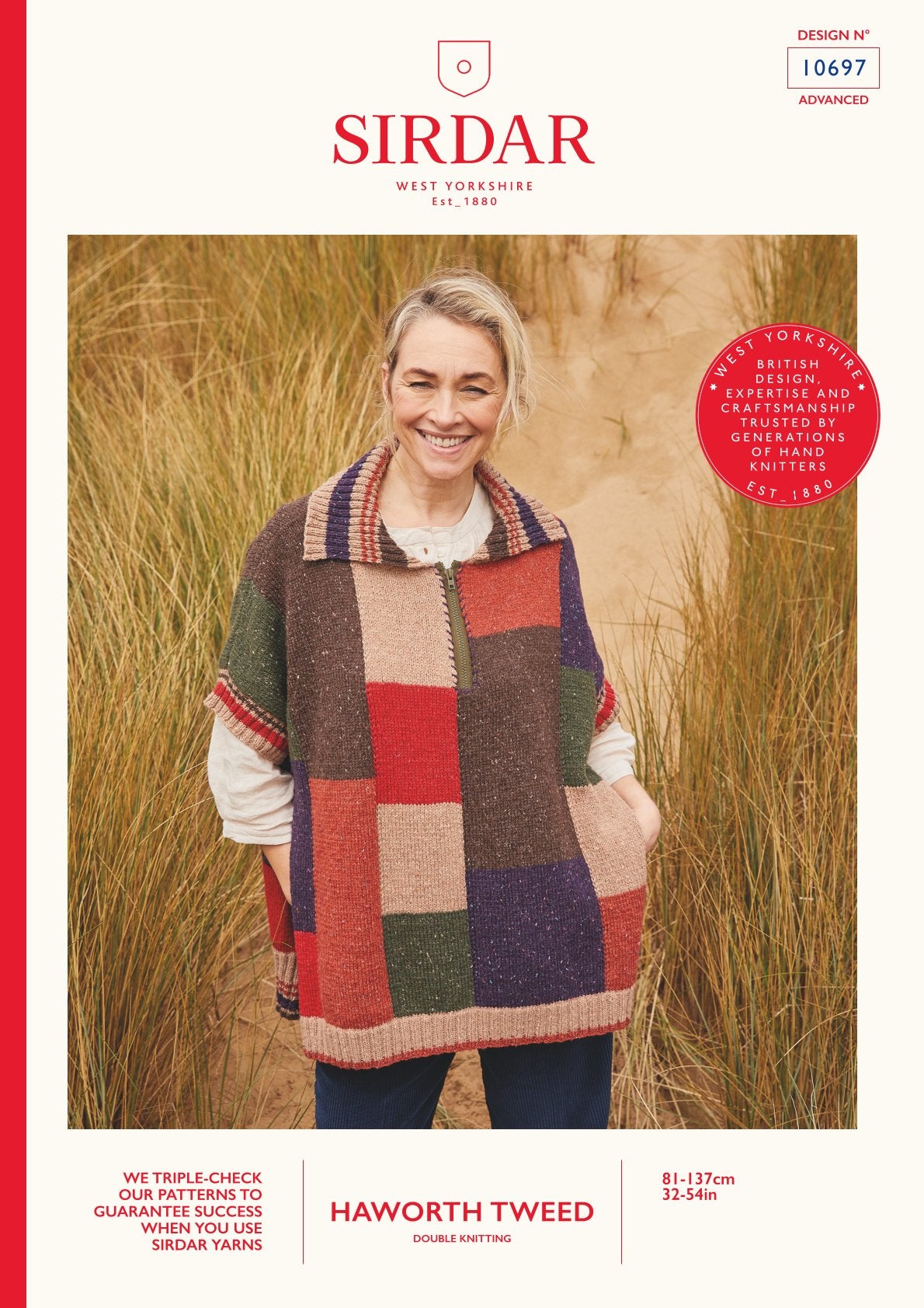 Sirdar Woodland Walk Poncho Cape Knitting Pattern