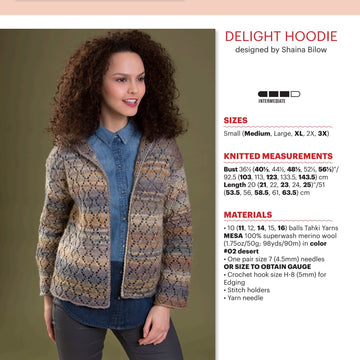 Tahki Yarns Delight Hoodie PDF