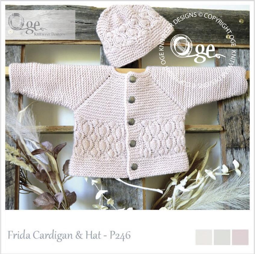 Frida Cardigan & Hat - P246