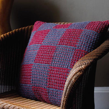 Rowan Check Mate Cushion Homeware Knitting Pattern