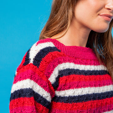 Paintbox Yarns Lively Lace Sweater Knitting Pattern