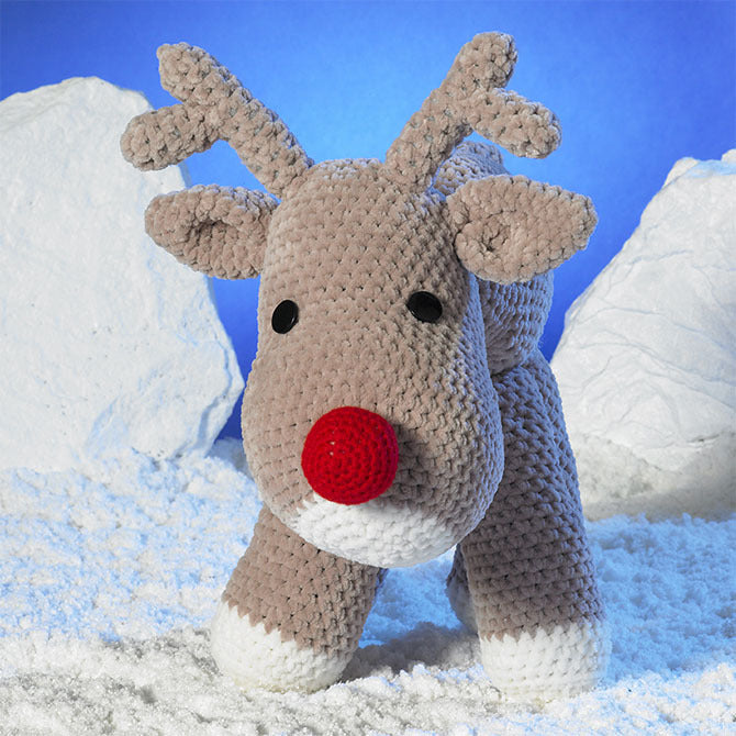 James C. Brett JB405 Rudolf the Reindeer Crochet Pattern