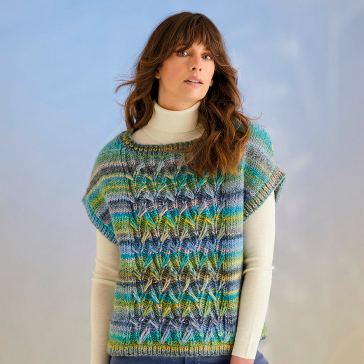 Sirdar Coral Reef Vest Slipover Knitting Pattern