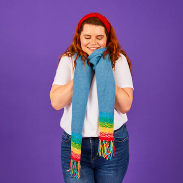Paintbox Yarns Fairisle Gradient Scarf Knitting Pattern