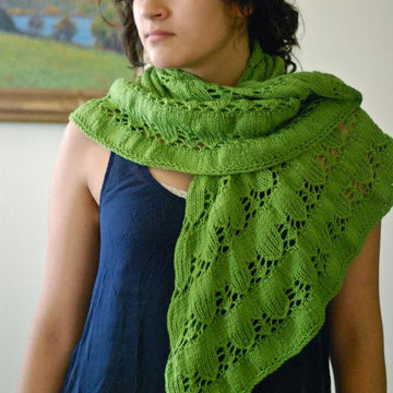 Snow Drops & Snap Peas Shawl