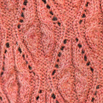 Top-Down Cable and Lace Boatneck Pullover #191