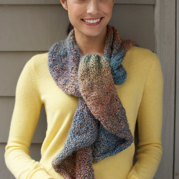 Painted Circle Scarf Knitting Pattern