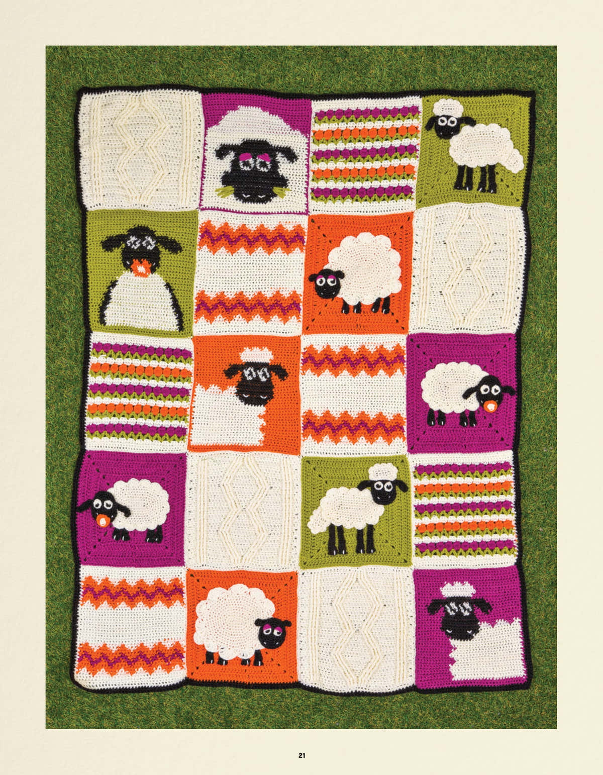 Shaun The Sheep Crochet Blanket in ColourLab DK Pattern