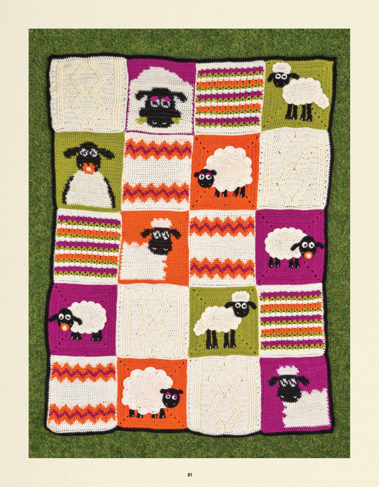 Shaun The Sheep Crochet Blanket Pattern