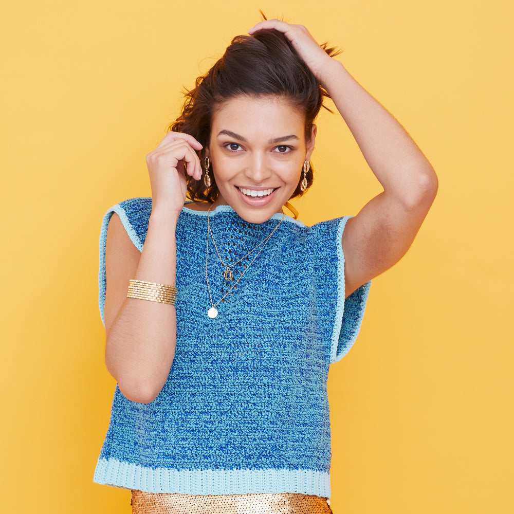 Paintbox Yarns Twin Lakes Top Crochet Pattern