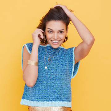 Paintbox Yarns Twin Lakes Top Crochet Pattern