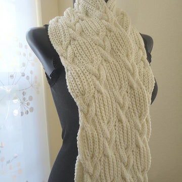#159 Ultimate Chunky Cables and Ribs Scarf