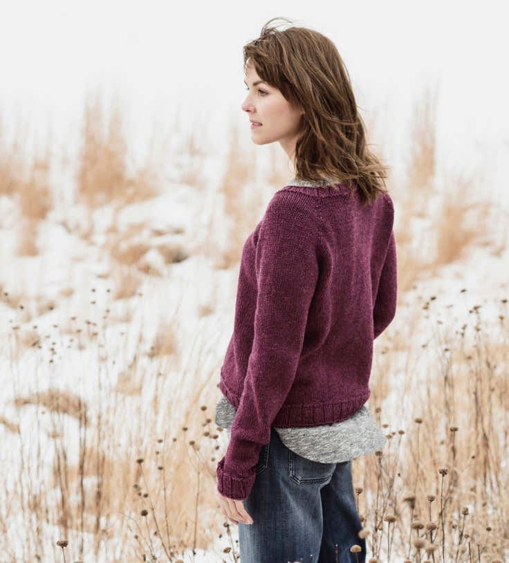 Blue Sky Fibers Cromwell Pullover Jumper Knitting Pattern