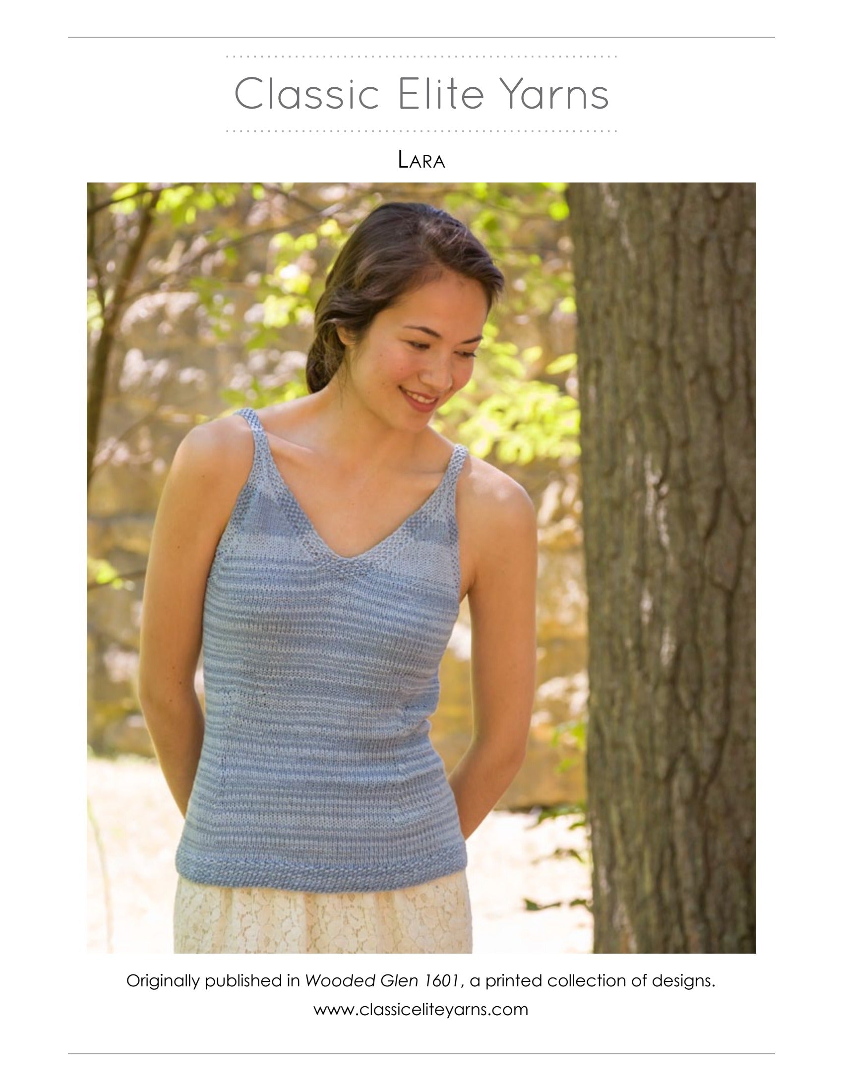 Classic Elite Yarns Lara Jumper Knitting Pattern