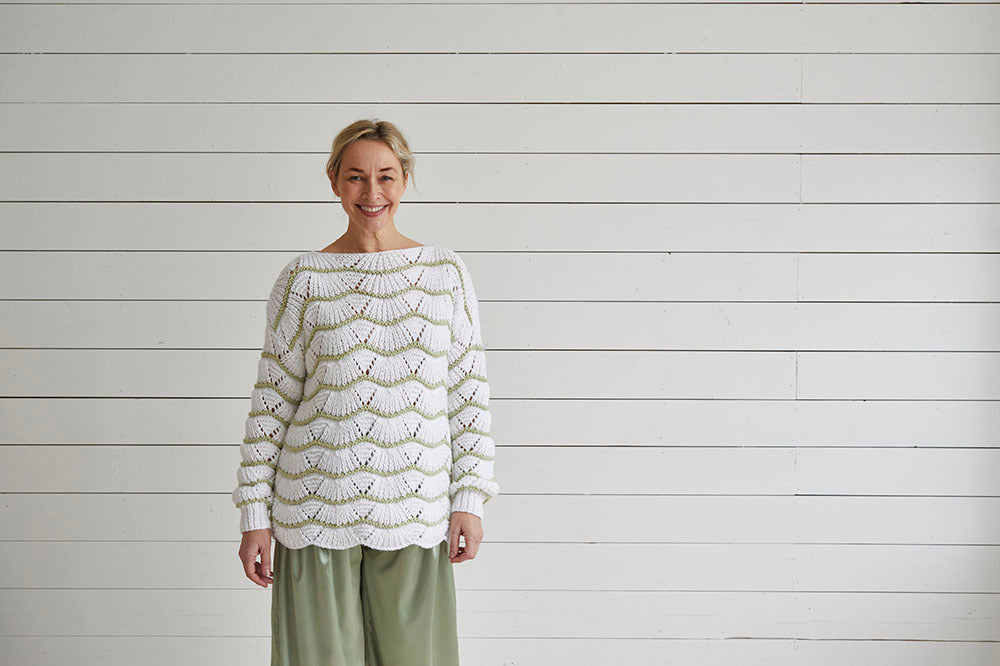 Debbie Bliss Wave Stitch Top Knitting Pattern
