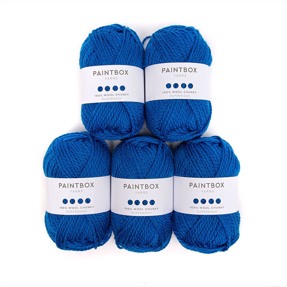 Paintbox Yarns 100% Wool Chunky Superwash 5 Ball Value Pack Yarn