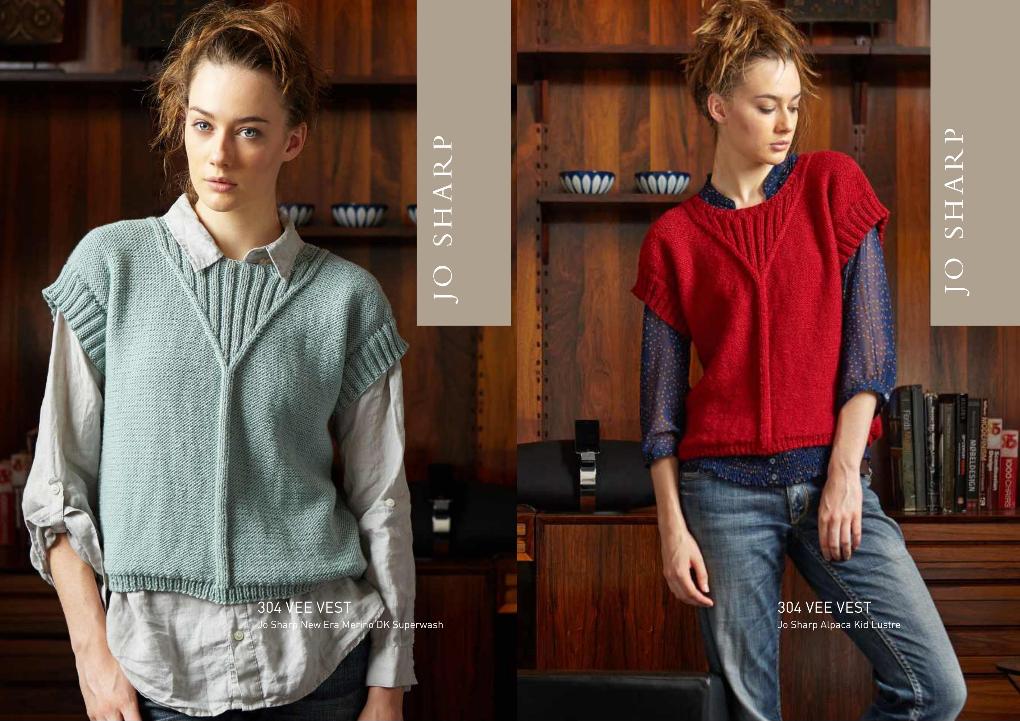 Jo Sharp Vee Vest Knitting Pattern