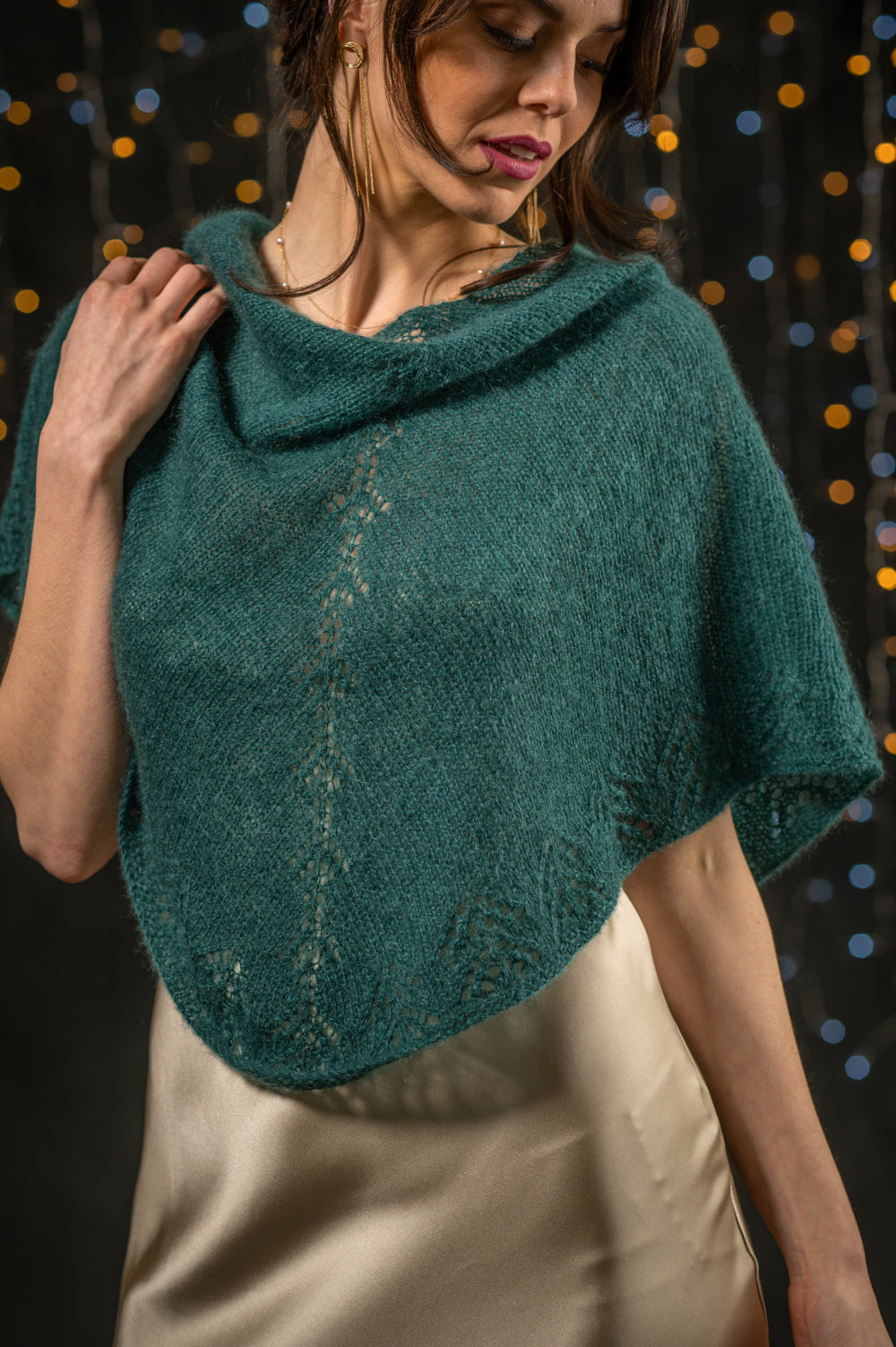 Nikini Shawl Wrap Knitting Pattern