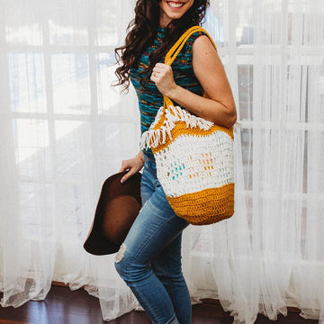 Crochet Boho Grocery Bag
