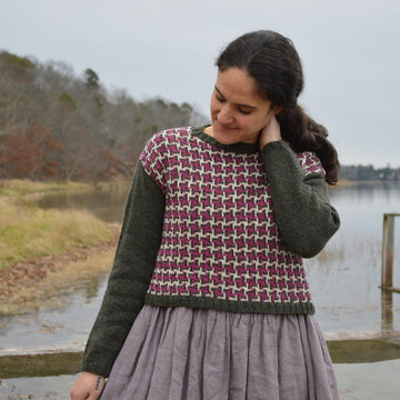 Houndstooth Crop