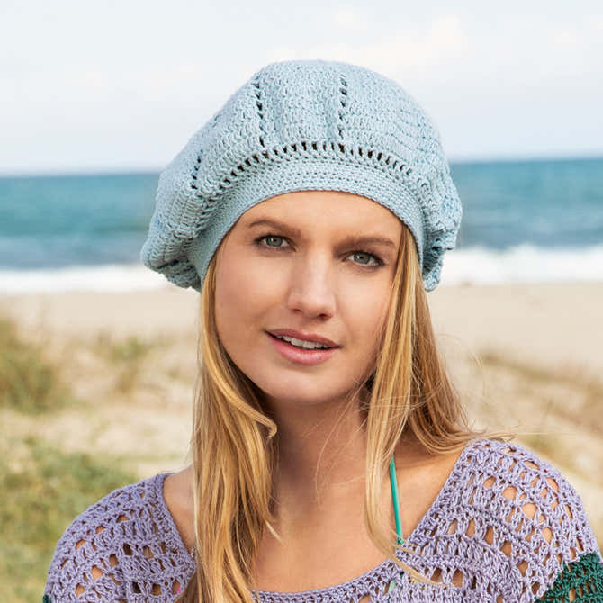 Lana Grossa Beret Hat Crochet Pattern