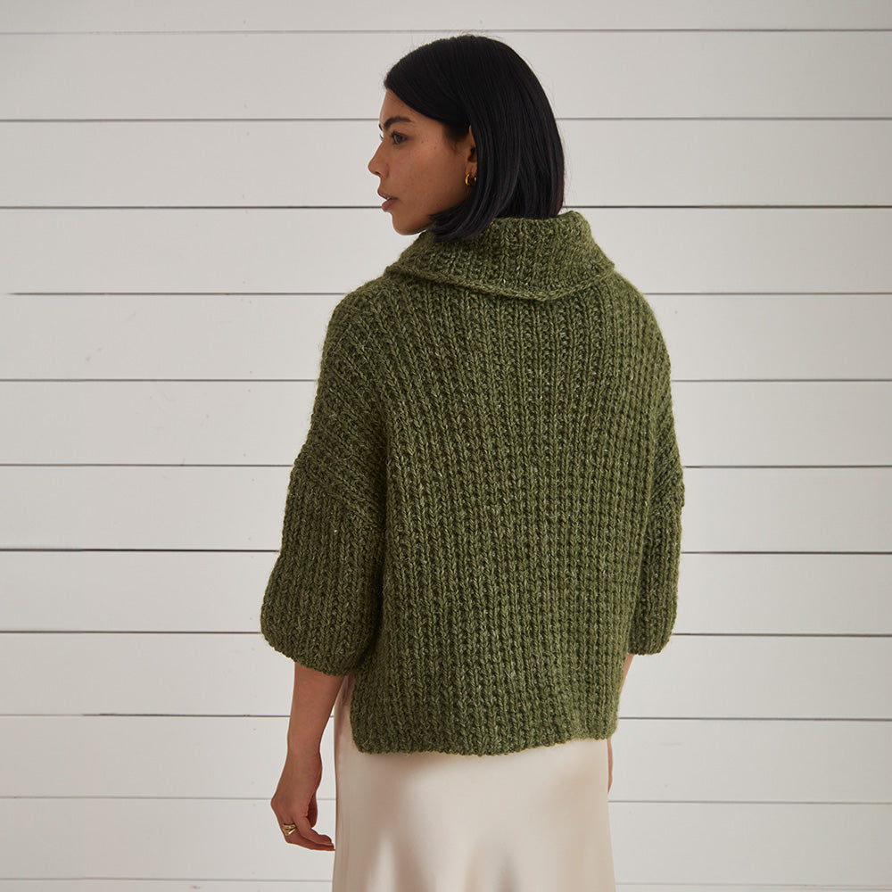 Debbie Bliss Lourdes Rib Sweater Knitting Pattern