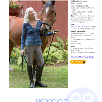 Berroco Potager Cardigan Knitting Pattern