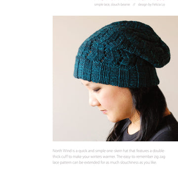 SweetGeorgia North Wind Hat Knitting Pattern