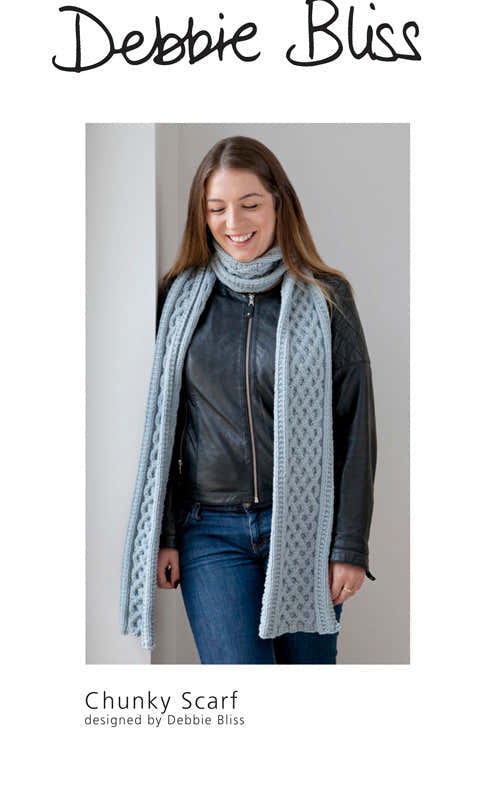 Debbie Bliss Chunky Scarf Knitting Pattern