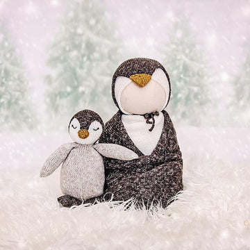 Penguin Knit Buddy & Bonus Newborn Outfit