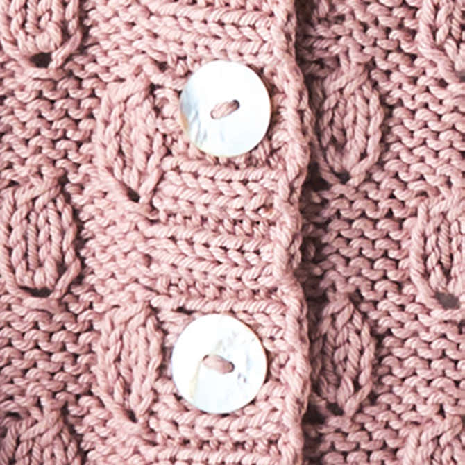 Sirdar Leaf Cardigan and Pullover Knitting Pattern