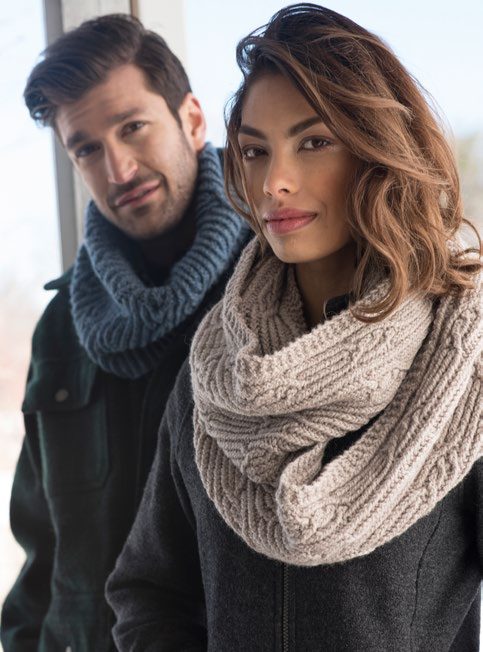 Pilot Short and Long Cowls Knitting Pattern