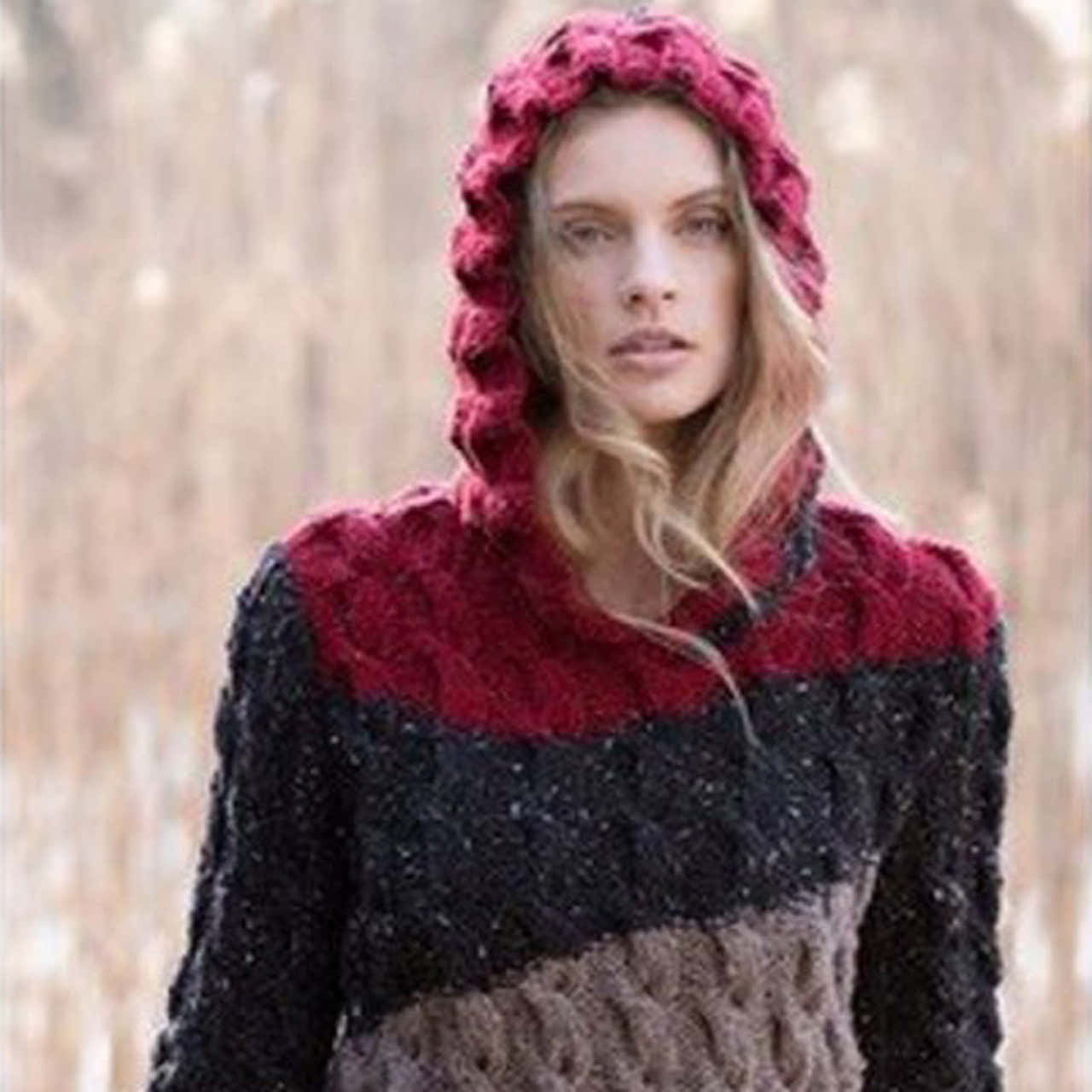 Tahki Yarns Farmhouse Hoodie Knitting Pattern