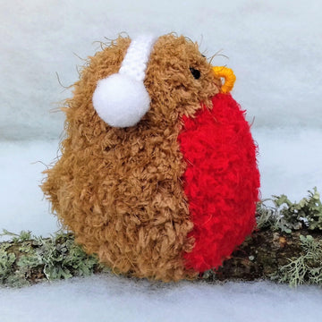 Cosy Robin with Ear Muffs - Chocolate Orange Cover