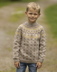 Heike Sweater In Beige in Viking Garn Viking Wool