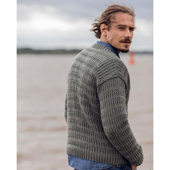 Lana Grossa M Cardigan Knitting Pattern