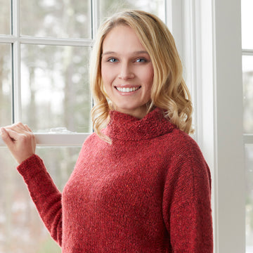 Valley Yarns Taconic Turtleneck Knitting Pattern