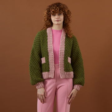 Debbie Bliss Irish Moss Stitch Cardigan Knitting Pattern
