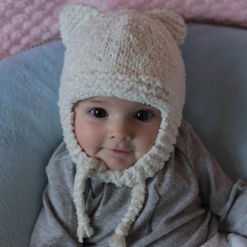 Cat Hat with Earflaps Knitting Pattern