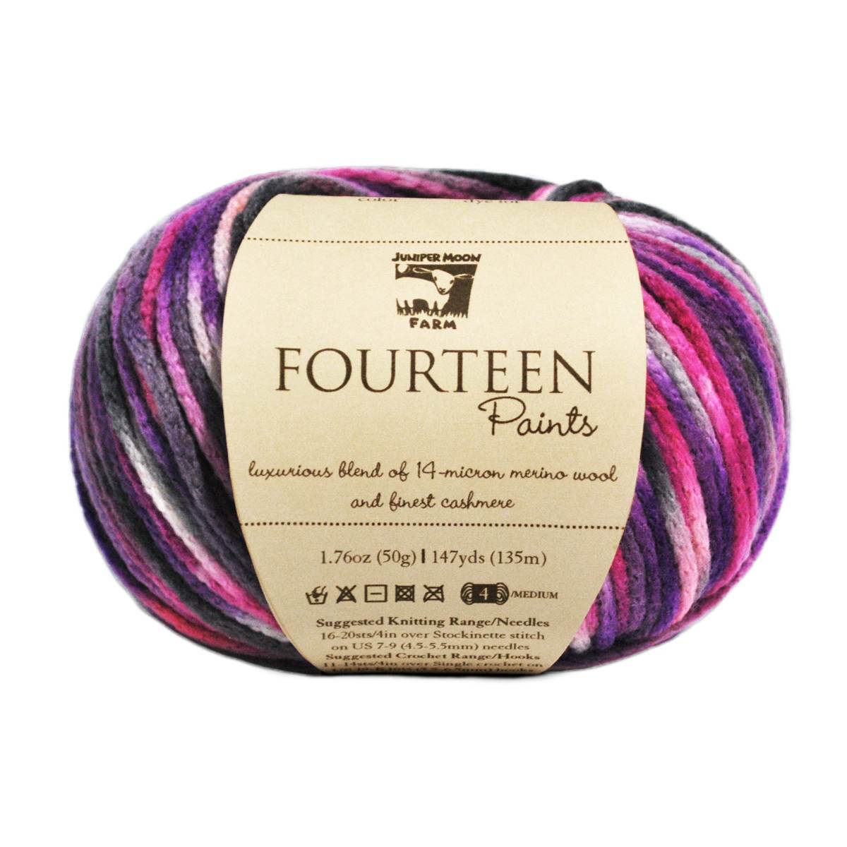 Juniper Moon Farm Fourteen Paints Yarn - Merino Wool Worsted